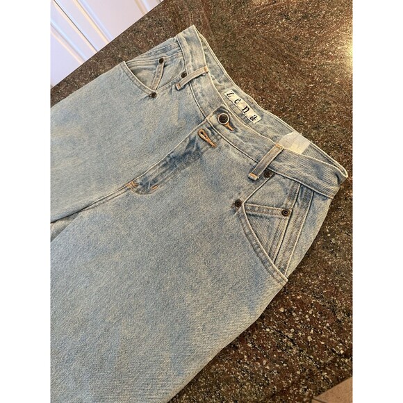 Vintage Y2K 90s Mom jeans High Waisted Zena Jean Ultra Light Wash Size 11/30 - Picture 3 of 15